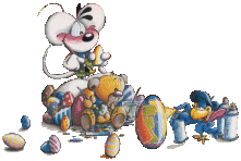 Trop beaux mes oeufs de P�ques !