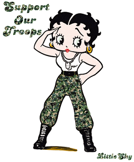 Betty soutient le moral des troupes