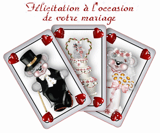 F�licitations les mari�s !